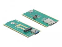 Abi Delock usb 3.0 converter voor m.2 key b module met sim slot en behuizing - thumbnail