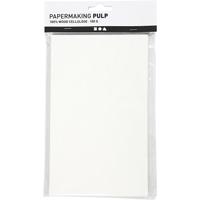 Creativ Company Papier pulp, vel 20x12 cm, off-white, 100 gr/ 1 doos - thumbnail