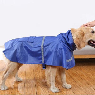 Teddy Golden Retriever grote hond praktische reflecterende ademende regenjas (paarse M)