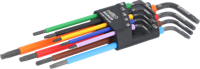Bahco torx sleutelset t8 - t40 stiftsleutels, torx®, lang, gefosfateerd, gekleurd, metrisch - 9-delig - c1997torx/9p - thumbnail