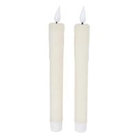LED Kaarsen + Afstandsbediening 2 Stuks Ivoor - thumbnail