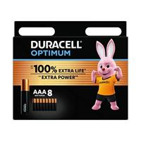 Duracell Optimum Alkaline AAA 8 pack LR03 - thumbnail