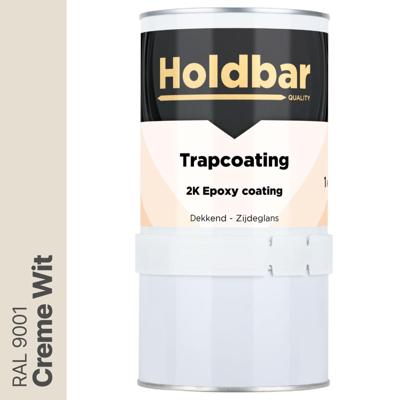 Holdbar Trapcoating Creme Wit (RAL 9001) 1 kg