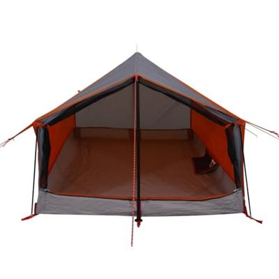 VidaXL Tent 2-persoons waterdicht grijs en oranje VidaXL Tent 2-persoons waterdicht grijs en oranje