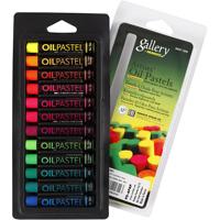Gallery Oliepastel, L: 7 cm, dikte 11 mm, neon kleuren, 12 stuk/ 1 doos - thumbnail