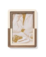 HEMA Fotolijst 10x15cm wit-hout (creme) - thumbnail