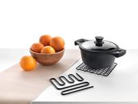 Metaltex Onderzetter 16x16 cm Metaal/Zwart - thumbnail