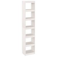 Boekenkast/kamerscherm 40x30x199 cm massief grenenhout wit - thumbnail