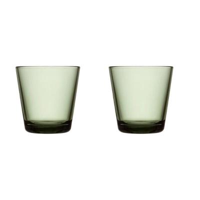 IITTALA - Kartio - Glas 0,21l Pine green set/2