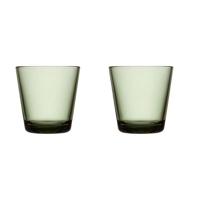 IITTALA - Kartio - Glas 0,21l Pine green set/2 - thumbnail