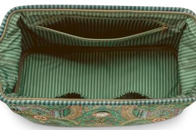 Pip Studio Pip Studio Cooper Cosmetic Purse Medium Jabali Green 22.5x9.5x15cm
