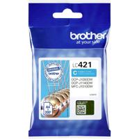 Brother inktcartridge, 200 pagina's, OEM LC-421C, cyaan - thumbnail