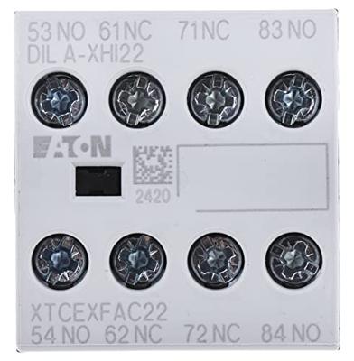 Eaton DILA-XHI22 Hulpschakelblok 2x NO, 2x NC 4 A Opsteekbaar 1 stuk(s) Eaton DILA-XHI22 Hulpschakelblok 2x NO, 2x NC 4 A Opsteekbaar 1 stuk(s)