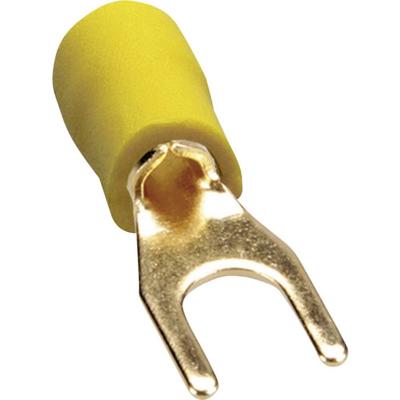 Sinuslive 13199 Vorkkabelschoen 4 mm² Schachtdiameter=4 mm Deels geïsoleerd Geel 10 stuk(s)