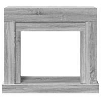 Haardombouw 100x30x87,5 cm bewerkt hout grijs sonoma eikenkleur - thumbnail