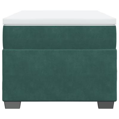 Boxspring met matras fluweel donkergroen 120x200 cm - thumbnail