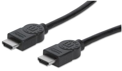 Manhattan 323192 HDMI-kabel HDMI Aansluitkabel HDMI-A-stekker, HDMI-A-stekker 1.00 m Zwart Folie afscherming, Afscherming gevlochten Manhattan 323192 HDMI-kabel HDMI Aansluitkabel HDMI-A-stekker, HDMI-A-stekker 1.00 m Zwart Folie afscherming, Afscherming gevlochten