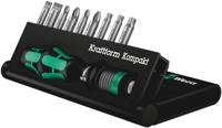 Wera Kraftform Kompakt 10 05056653001 Bitset 10-delig Plat, Kruiskop Phillips, Kruiskop Pozidriv, Binnen-Torx - thumbnail