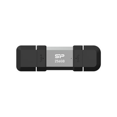 Silicon Power SP256GBUC3C51V1S USB flash drive 256 GB USB Type-A / USB Type-C 3.2 Gen 1 (3.1 Gen 1) Zwart, Zilver - thumbnail