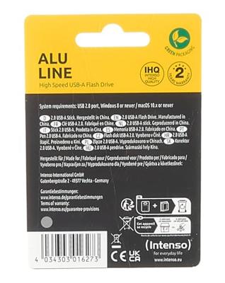 Intenso Alu Line USB-stick 16 GB Zilver 3521472 USB-A 2.0 Intenso Alu Line USB-stick 16 GB Zilver 3521472 USB-A 2.0