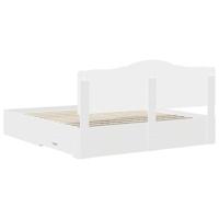 Bedframe met hoofdeinde met lade Wit 180 x 200 cm Bewerkt hout - thumbnail