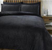 Sleeptime Glamour Flanel Deco Foil Zwart 140 x 200/220 cm - thumbnail