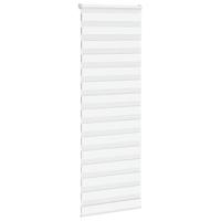 VidaXL Zebra rolgordijn 75x200 cm stofbreedte 70,9 cm polyester wit - thumbnail