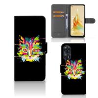 OPPO Reno8 T 4G Leuk Hoesje Cat Color - thumbnail