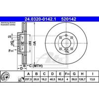 Powerdisc remschijf geventileerd 24032001421 - thumbnail