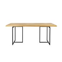 Dutchbone Eettafel 'Class' Eikenhout, 220 x 90cm, kleur Naturel - thumbnail