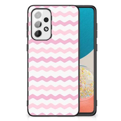 Samsung Galaxy A73 Back Case Waves Roze