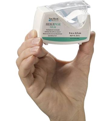 Hekapor Silk dispenser 5m x 2.5cm 1 Stuks