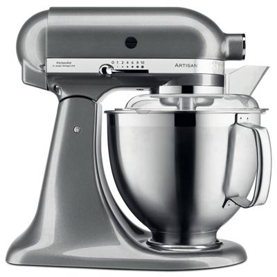KitchenAid ARTISAN 5KSM185PS Staande mixer 300 W Zilver