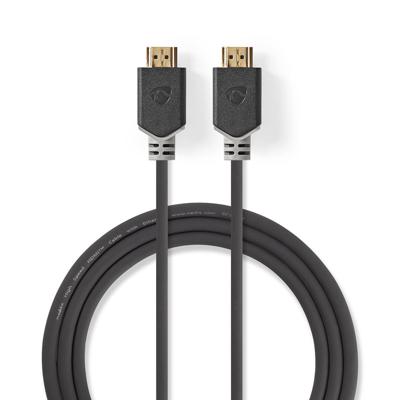 Premium High Speed HDMI-Kabel met Ethernet | HDMI-Connector - HDMI-Connector | 2,00 m | Antraciet Premium High Speed HDMI-Kabel met Ethernet | HDMI-Connector - HDMI-Connector | 2,00 m | Antraciet