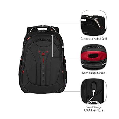 Wenger Pegasus Deluxe Ballistic Notebook rugzak 16 zwart