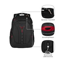 Wenger Pegasus Deluxe Ballistic Notebook rugzak 16 zwart - thumbnail