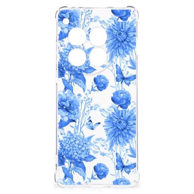 Case voor OnePlus 12 Flowers Blue