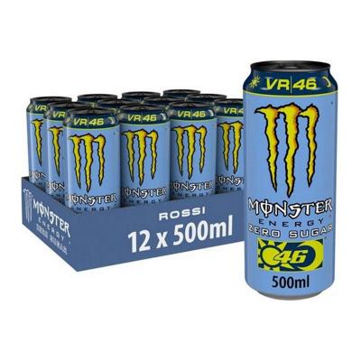 Monster - Energy VR46 Zero Sugar Blik - 12x 0,5ltr Monster - Energy VR46 Zero Sugar Blik - 12x 0,5ltr