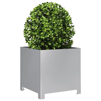 Plantenbakken 2 st 40x40x40 cm gegalvaniseerd staal
