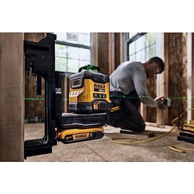 DeWALT DCLE34031D1 3x360° Compacte kruislijnlaser groen 18V XR 2.0Ah in koffer