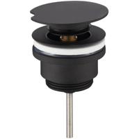 Wiesbaden Caral Luxe Draaiwaste Afvoerplug 5/4" - Mat Zwart - thumbnail