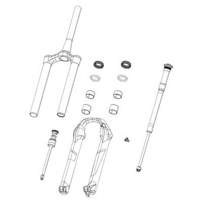 ROCKSHOX decor set decal set polar grey