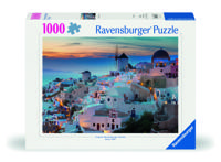 Ravensburger Puzzel 1000 stukjes (Avond in Santorini   ) - thumbnail
