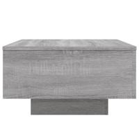 Salontafel met LED-verlichting 55x55x31 cm grijs sonoma eiken - thumbnail