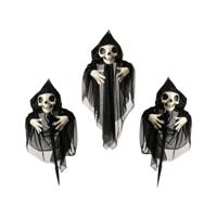 Halloween Decoraties Skelet 130 x 10 x 60 cm (3 Onderdelen) (3 Stuks) - thumbnail