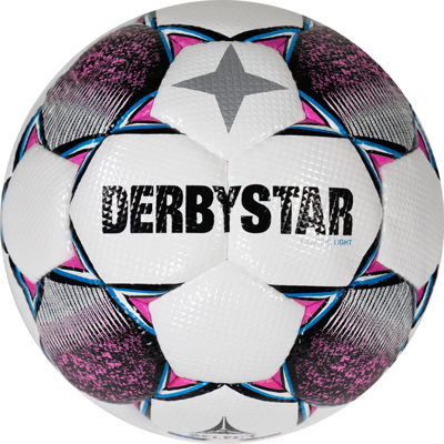 Derbystar Classic Energy TT II Voetbal 4 x 3 Vlakken Maat 5 Wit Roze Geel