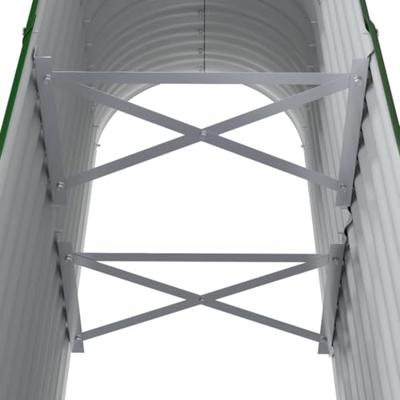 Plantenbak 114x40x68 cm gepoedercoat staal groen