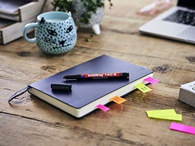 Edding 140 S 4-140-4 Foliestift Zwart, Rood, Blauw, Groen Watervast: Ja