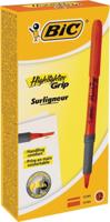 Bic markeerstift Highlighter Grip oranje, doos van 12 stuks - thumbnail