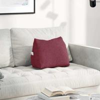 Rugkussen Wijnrood 45 x 20 x 35 cm Stof - thumbnail
